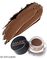 Eyebrows Gel Brow Pomade Set Waterproof, Tinted Brow Gel Cream with Brush, High-pigmented 24 Hour Long lasting, Smudge Proof &Sweat-proof, Eyebrow Pomade Filling & Shaping Brows for Women- Soft Auburn